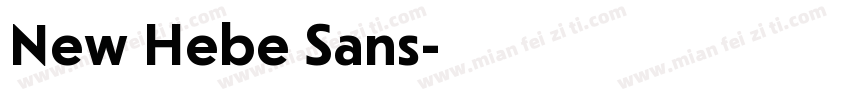 New Hebe Sans字体转换